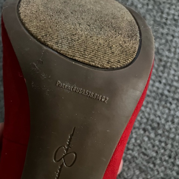 Jessica Simpson Red Heel Pumps - Size 9 - Picture 4 of 8